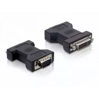 Delock - VGA adapteris - DVI-I (W) uz HD-15 (VGA) (M) - Rokas skrūves (65017)