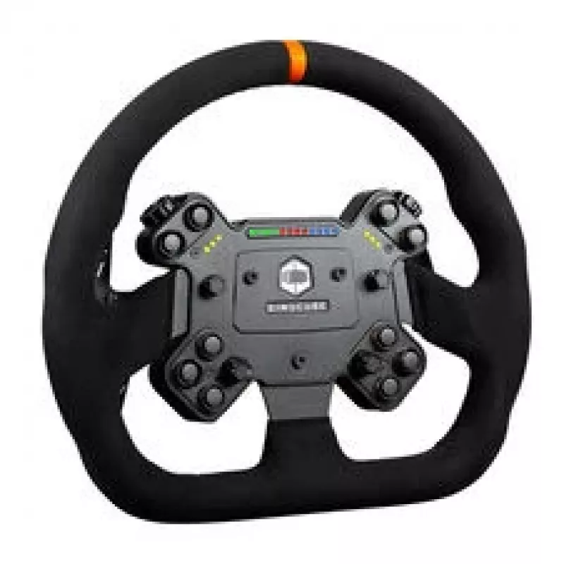 Simucube Valo GT-23 SC3 Simracing stūre, 320 mm diametrs, GT dizains, SC3 ātrās atvienošanas sistēma - melna, zamšāda