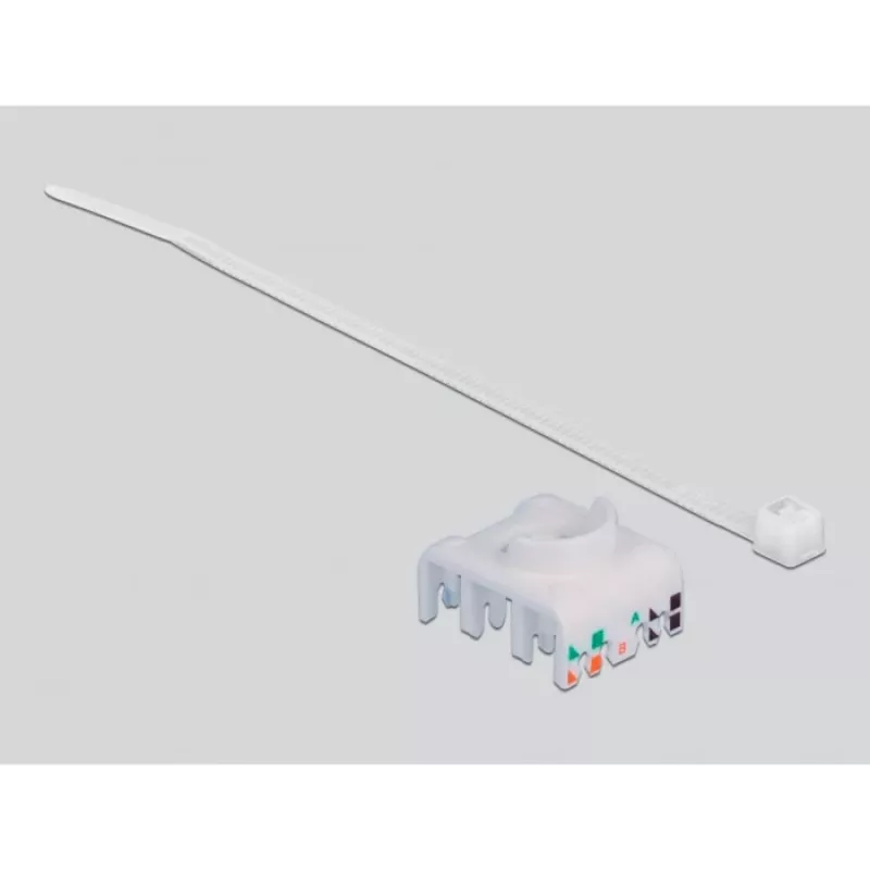 Delock - Modularadapter - DIN sliedes montāžai - CAT 6a - STP - Pelēks - 1 savienotājs (86014)