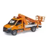 Vehicle BRUDER MB Sprinter darba platforma ieteicamais vecums 3+
