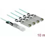 Aktīvais optiskais kabelis QSFP+ uz 4 x SFP+ 10 m DeLOCK 84073