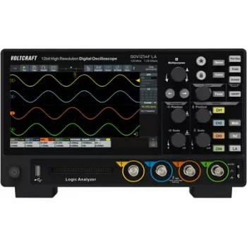 Voltcraft DOV1254F LA digitālais osciloskops 125 MHz 4 kanāli 1,25 GSa/s 100 Mpts 12 biti (VC-16753935)
