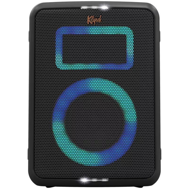 Ballīšu skaļrunis KLIPSCH Vegas — vadu un bezvadu, zemfrekvences skaļrunis 13,3 cm, 49–20000 Hz, 95 dB, darbināms ar baterijām, melns