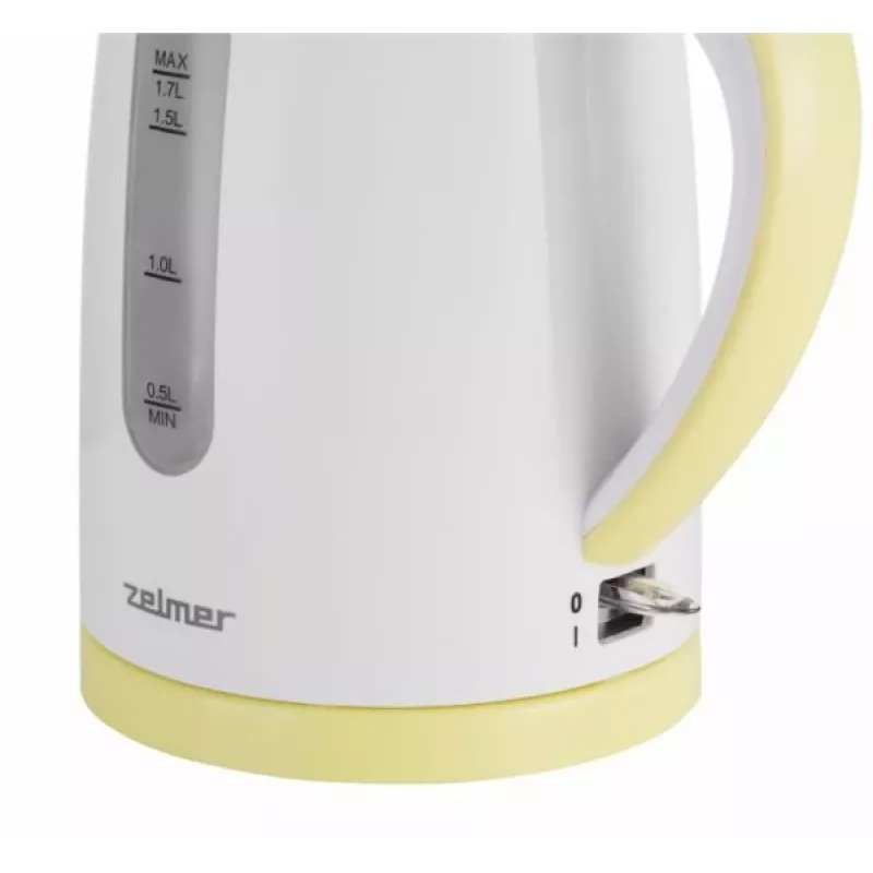 Elektriskā tējkanna Zelmer 1,7 L 2200 W Balta Dzeltena