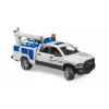 Auto Dodge RAM 2500 Servisa Automašīna ar Rotējošo Lukturi Gailis BRUDER 02509