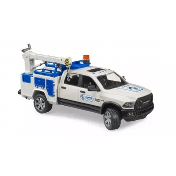 Auto Dodge RAM 2500 Servisa Automašīna ar Rotējošo Lukturi Gailis BRUDER 02509