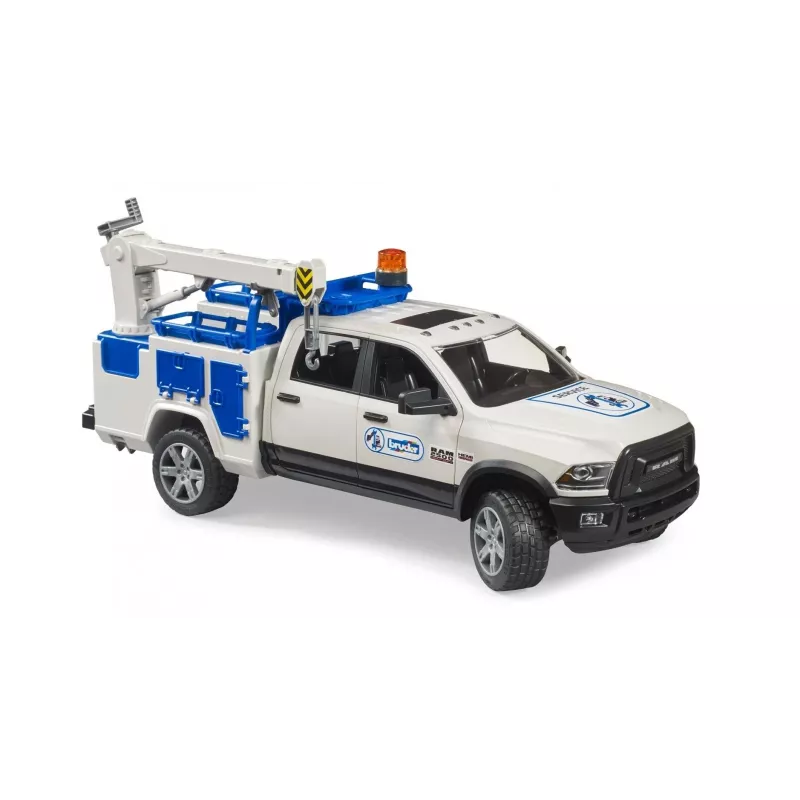 Auto Dodge RAM 2500 Servisa Automašīna ar Rotējošo Lukturi Gailis BRUDER 02509