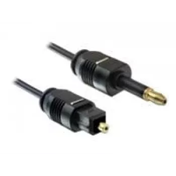Toslink audio kabelis DeLOCK 82876 2m Mini-TOSLINK Melns