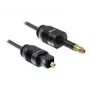 Toslink audio kabelis DeLOCK 82876 2m Mini-TOSLINK Melns
