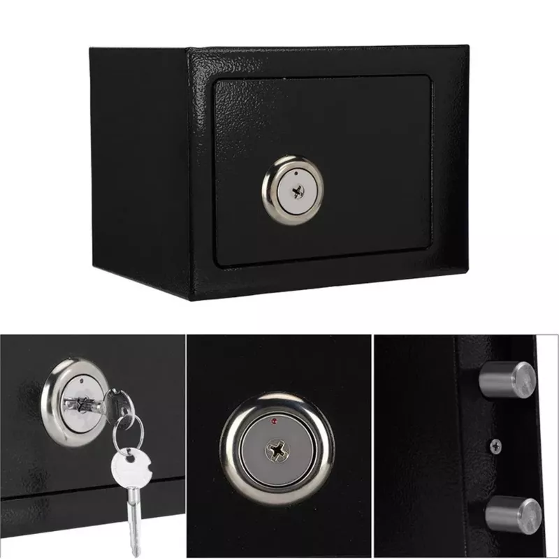 Extralink Home | Home Safe | biroja, atslēgu seifs, drošības seifs, melns, S-404