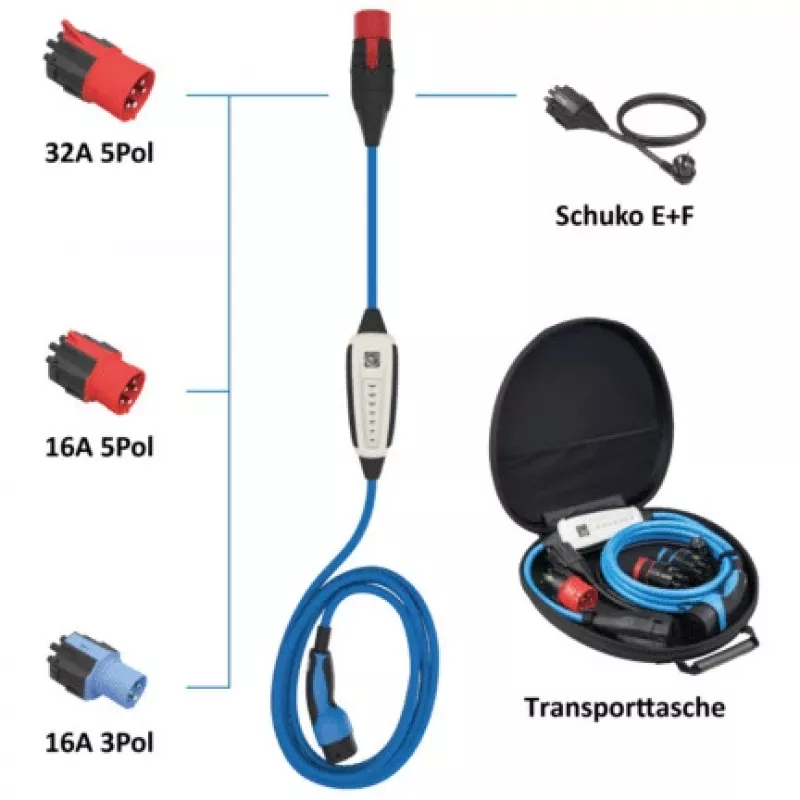 Transportlīdzekļa akumulatora lādētājs NRGkick 12601001 22 kW 32 A Type 2