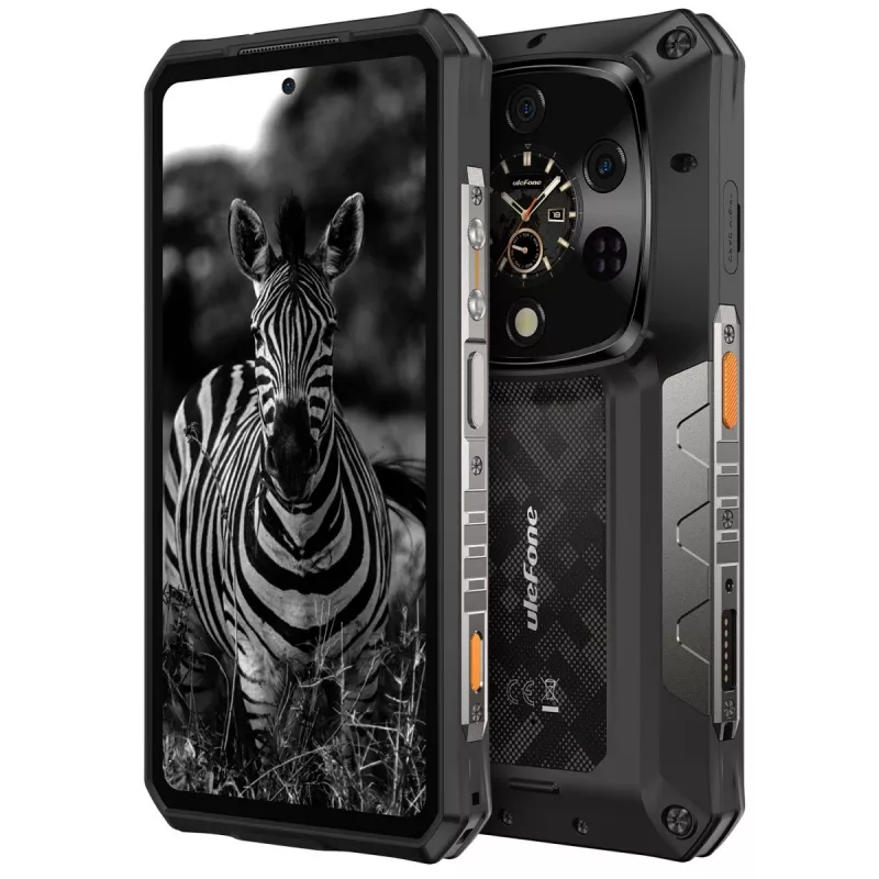 Izturīgs viedtālrunis UleFone Armor 28 Ultra 5G — 16 GB RAM, 1 TB atmiņa, melns