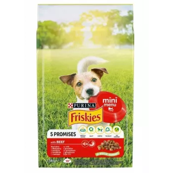 FRISKIES Mini Menu Beef with Vegetables - sausā suņu barība - 1,5 kg