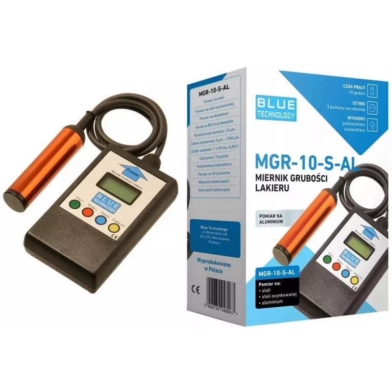 Krāsas biezuma mērītājs MGR-10-S-AL
