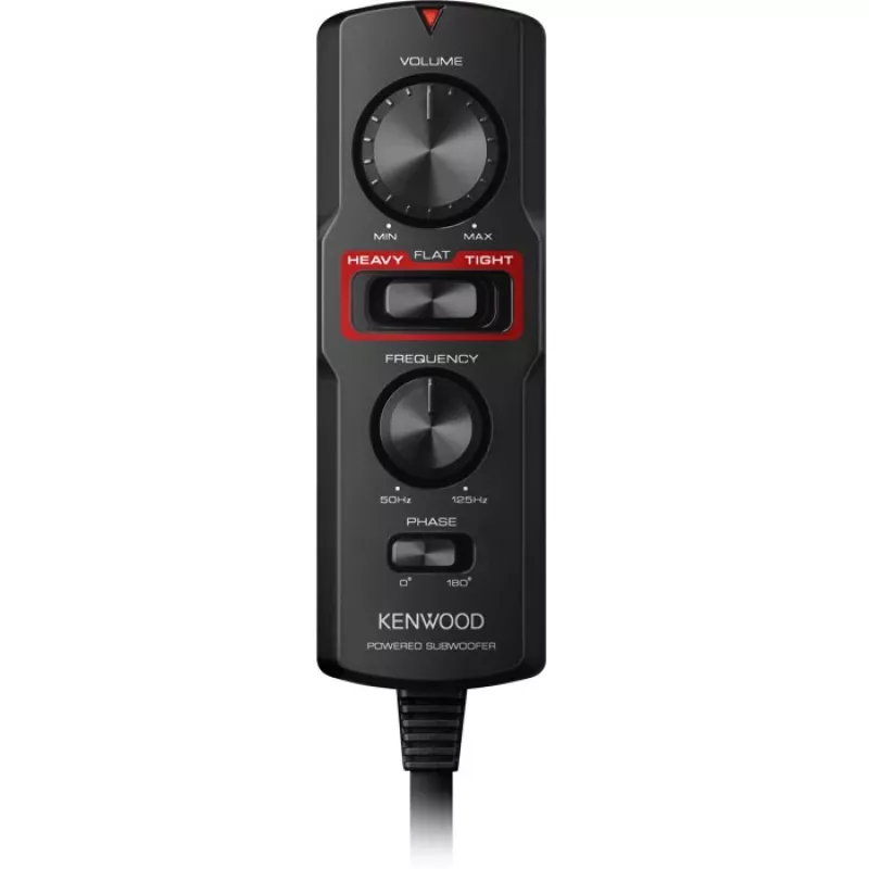 Kenwood Electronics KSC-PSW7EQ automašīnas zemfrekvences skaļrunis, iepriekš uzstādīts zemfrekvences skaļrunis, 160 W
