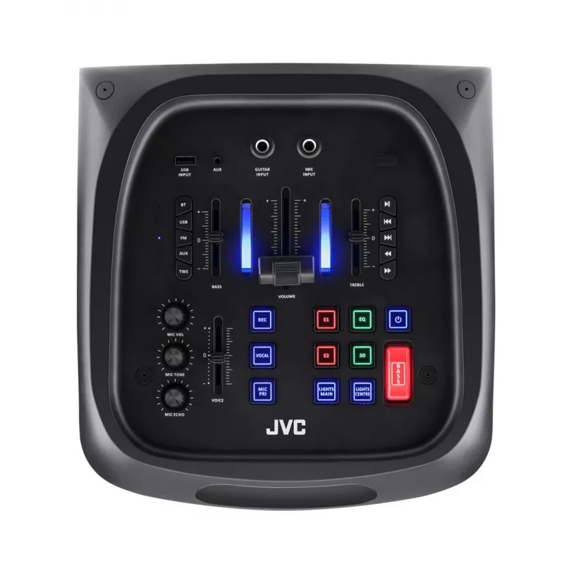 Portable party speaker JVC XS-EP624B — Melns, battery-powered, Bluetooth