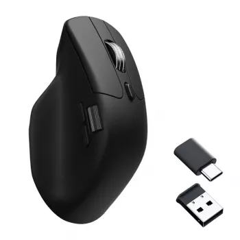 Keychron M6 Silent (1000Hz) Melns Wireless pele