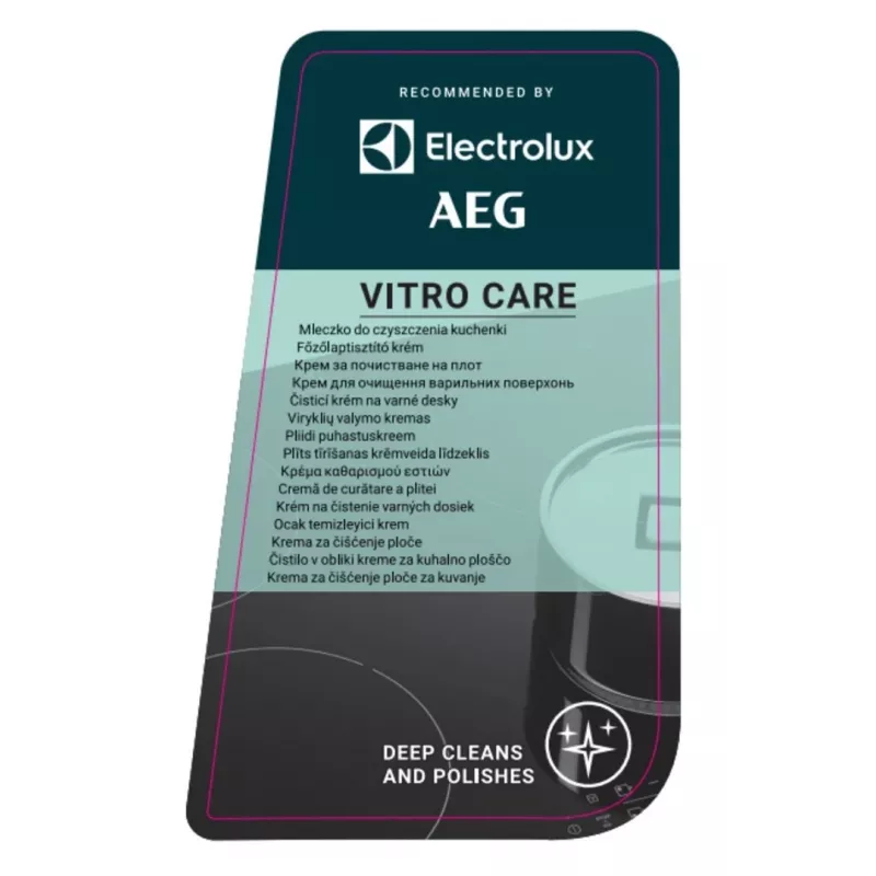 Plīts virsmu tīrīšanas krēms Electrolux Vitro Care 300 ml — krēms keramikas un indukcijas plīts virsmām, pudele ar dozatoru