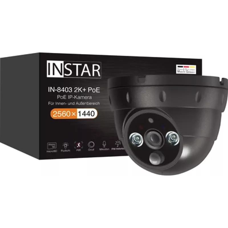 IP kamera Instar IN-8403 2K+ POE 2560x1440 izšķirtspēja