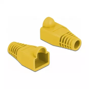 Spriegojuma samazināšanas uzmava RJ45 spraudnim DeLOCK 86723 dzeltena 20 gab.