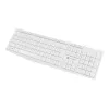 Vadu pilnizmēra tastatūra NATEC NAUTILUS NKL-1951, 105 taustiņi, US International QWERTY, balta, USB, 1,8 m