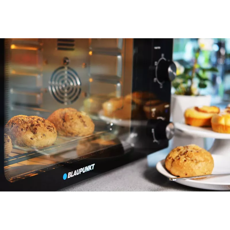Blaupunkt EOM601 krāsns, melna, nerūsējošais tērauds