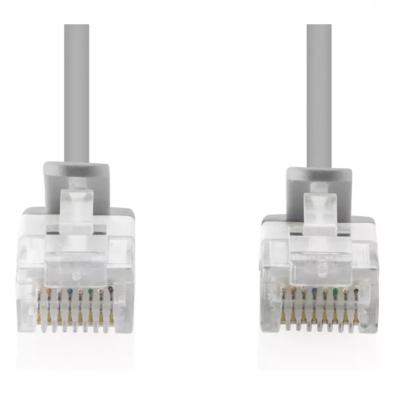 komutācijas kabelis DIGITUS CAT 6 U-UTP plāns, 2 m, pelēks