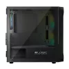 Computer Case Logic Concept Portos Mini ARGB Micro ATX Melns