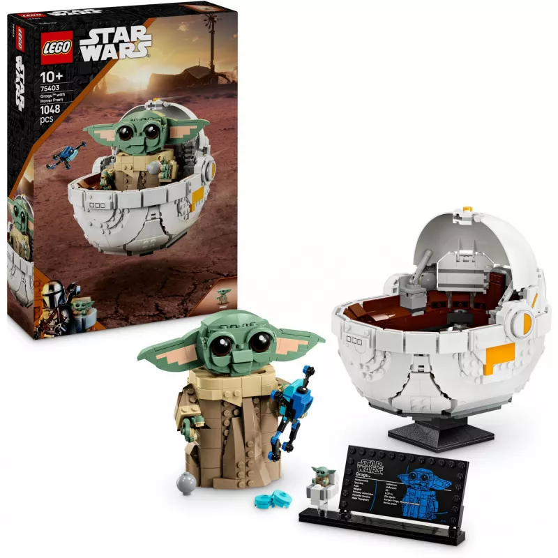 LEGO STAR WARS 75403 Grogu ar peldošo ratiņu