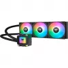 Šķidruma dzesēšanas komplekts THERMALTAKE LA360 ARGB, 120 mm ventilatori, 360 W TDP, melns