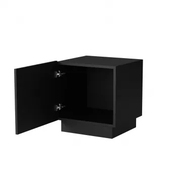 Naktsgaldiņu pāris Cama naktsgaldiņš LIVERTI 45x42x47 cm, melna, MDF/skaidu plātne, 16 mm rāmis