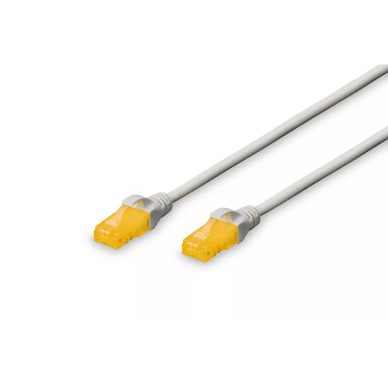 DIGITUS CAT 6A U-UTP Patch kabelis Cu LSZH AWG 26/7 Garums 0,5m Krāsa Pelēka (DK-1613-A-005)