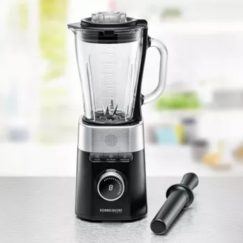Galda blenderis Rommelsbacher MX 1260 — 1200 W, 1,5 L, melns/nerūsējošais tērauds