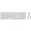 Logitech Signature Slim Combo MK950 - Tastatūras un peles komplekts - 100% pilna izmēra - Bezvadu - Bluetooth 5.1 LE - QWERTY - US International - Off-White (920-012491)