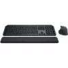 Logitech MX Keys S Combo tastatūra Pele iekļauta Biroja RF Bezvadu + Bluetooth QWERTZ Šveices Grafīts