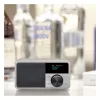 Galda radio Sangean DDR-7 Glacier Silver ar digitālo uztvērēju un Bluetooth