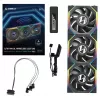 Fan Lian Li UNI FAN SL Wireless LCD 120 Melns 3 pcs
