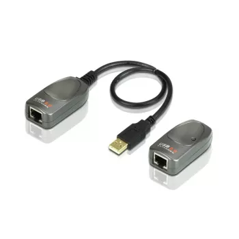 ATEN USB 2.0 pagarinātājs caur Cat5e/6 kabeli (60 m), 31 mm, 63 mm, 21,9 mm, 170 g, 40 g, 20 g