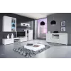Cama Kumode SAMBA balts/balts glancēts