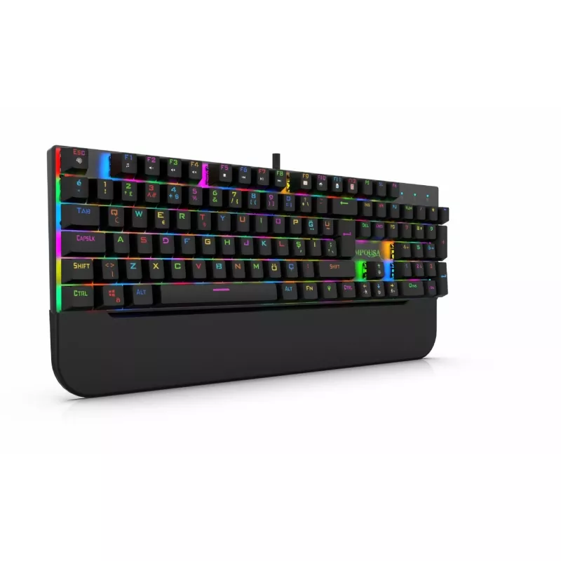 Incase Gaming Keyboard IKG-443 mehānisks, RGB, vācu izkārtojums