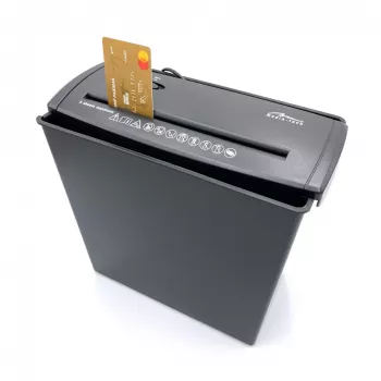 SHREDDER - Dokumentu smalcinātājs. Griež papīru, foliju, CD/DVD diskus, kredītkartes. (MT215)