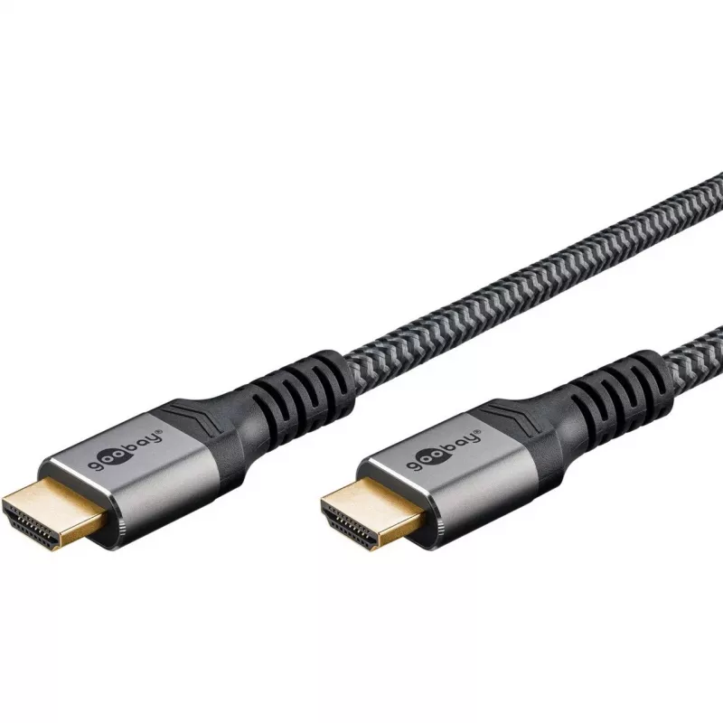 Goobay 65263 HDMI kabelis 5 m HDMI Type A (standarta) Pelēks (65263)