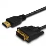 Savio CL-139 kabelis E adapteris video 1,8 m DVI-A HDMI A tipa (standarta) melns