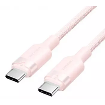USB-C uz USB-C kabelis Vention TRDP USB 2.0 1 m 0,48 Gbit/s 60 W Rozā