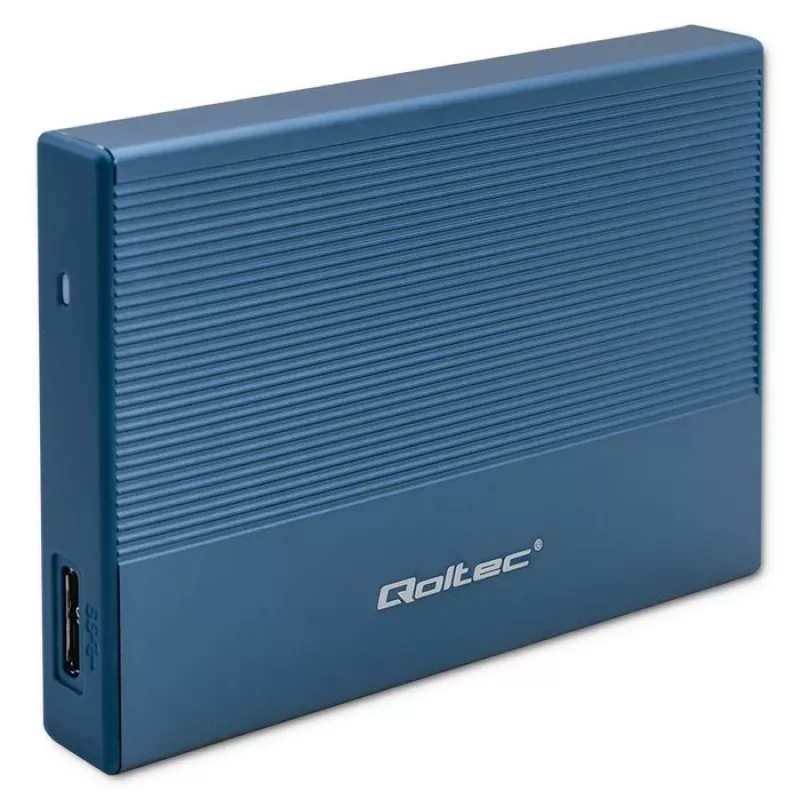 Ārējais 2,5 collu SSD/HDD korpuss QOLTEC 52276 USB 3.0 SATA līdz 2 TB
