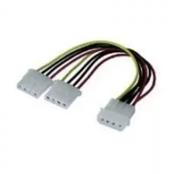 Wentronic CAK S-01 5,25>2x 5,25 - strāvas sadalītājs - iekšējais strāvas padeves, 4-pin (M) - iekšējais strāvas padeves, 4-pin (W) - 15 cm