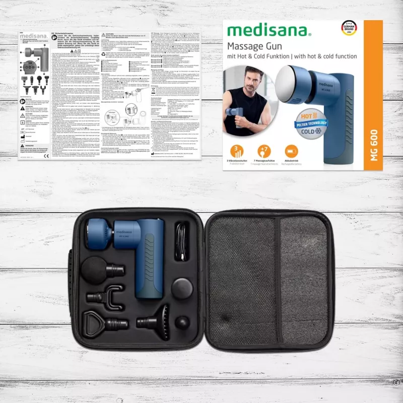 Medisana MG 600 masieris Universāls Melns, Zils