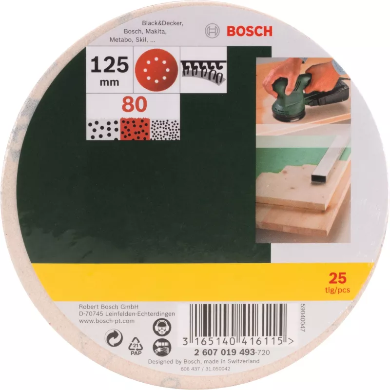Bosch 2 607 019 493 slīpmašīnas piederums 25 gab.