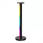 Galda lampa Yeelight Beam RGBIC melna — LED 12 W, daudzkrāsu ambientais apgaismojums, 400×117 mm, AC/USB 12 V