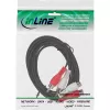 InLine Audio Kabelis 2x RCA vīriešu / sieviešu 20m, 2 x RCA, Vīriešu, 2 x RCA, Sieviešu, 20 m, Melns